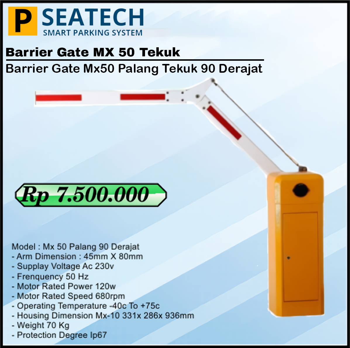 MX 50 Palang Tekuk 90 Derajat